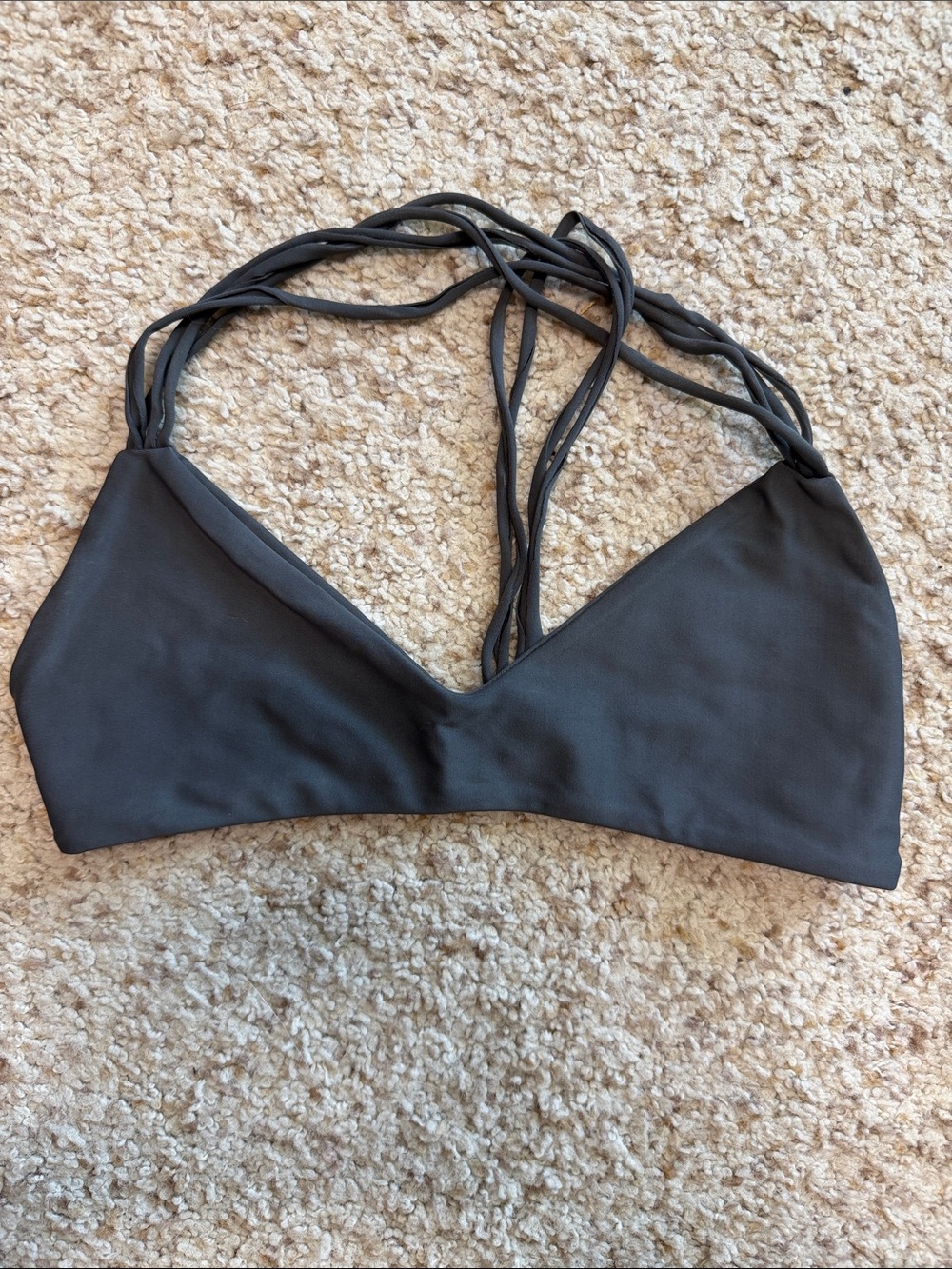 Mikoh T-back Bikini Top Grey Medium